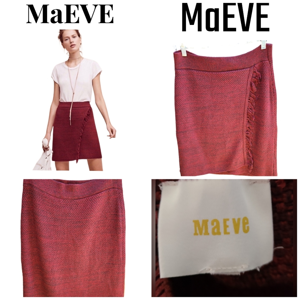 ANTHROPOLOGIE MAEVE ARNHEM FRINGE SKIRT - Picture 2 of 5